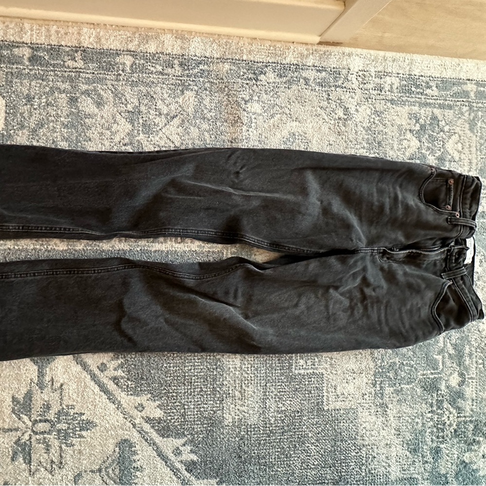 Abercrombie 90s ultra high rise jeans in black